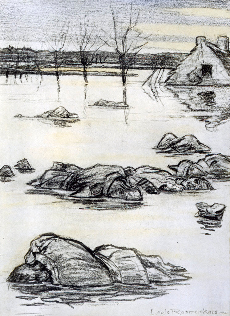 Detail of The Year 1914, 'We are on our way to Calais' by Louis Raemaekers