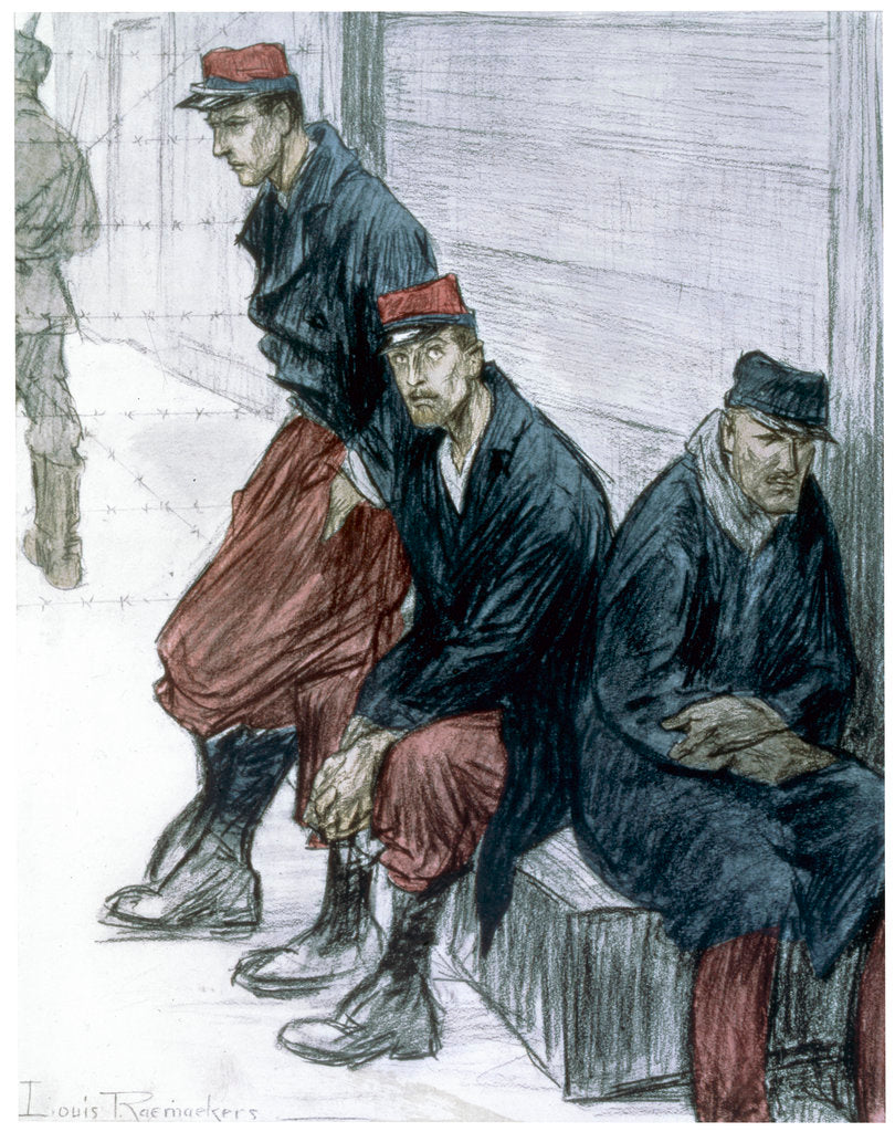 Detail of The Prisoners by Louis Raemaekers