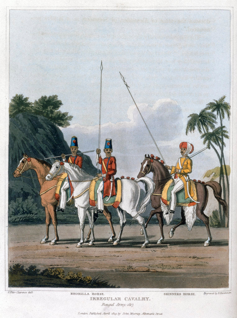 Detail of Irregular Cavalry by Havell & Son