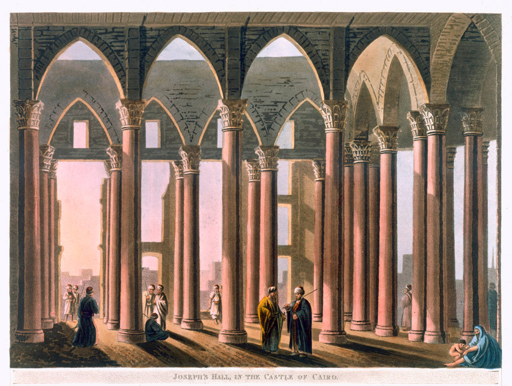 Detail of Joseph's Hall in the Citadel of Cairo by Thomas Milton