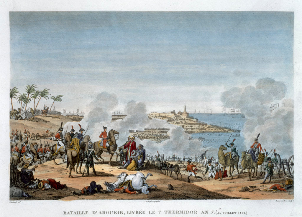 Detail of The Battle of Aboukir by Louis Francois Couche