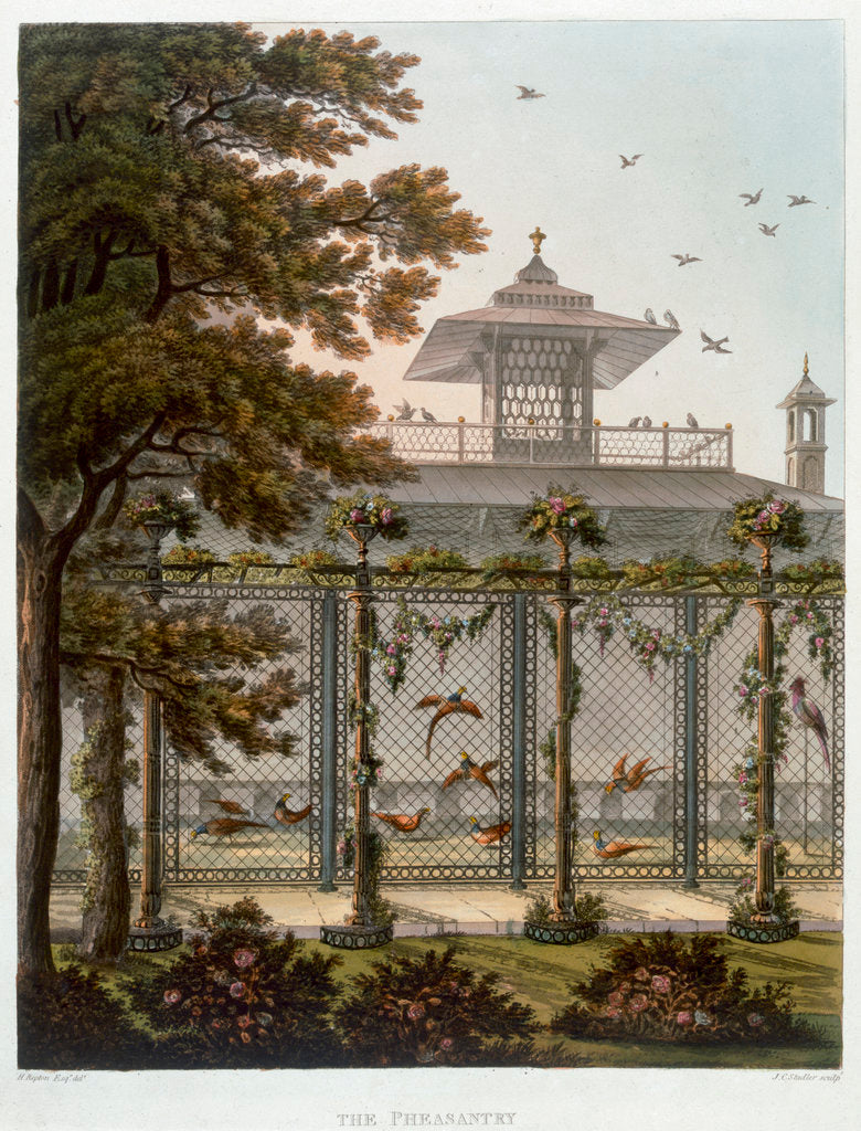 Detail of The Pheasantry by Joseph Constantine Stadler