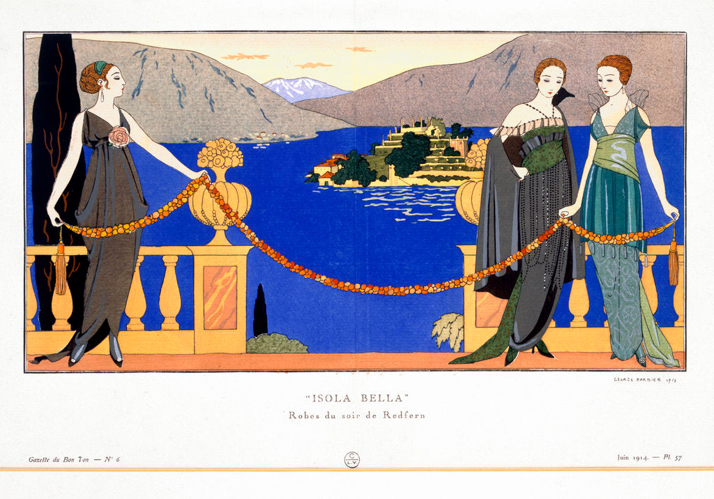 Detail of Isola Bella by Georges Barbier