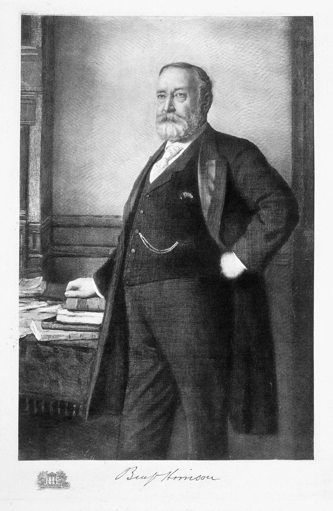 Detail of Benjamin Harrison by Anonymous