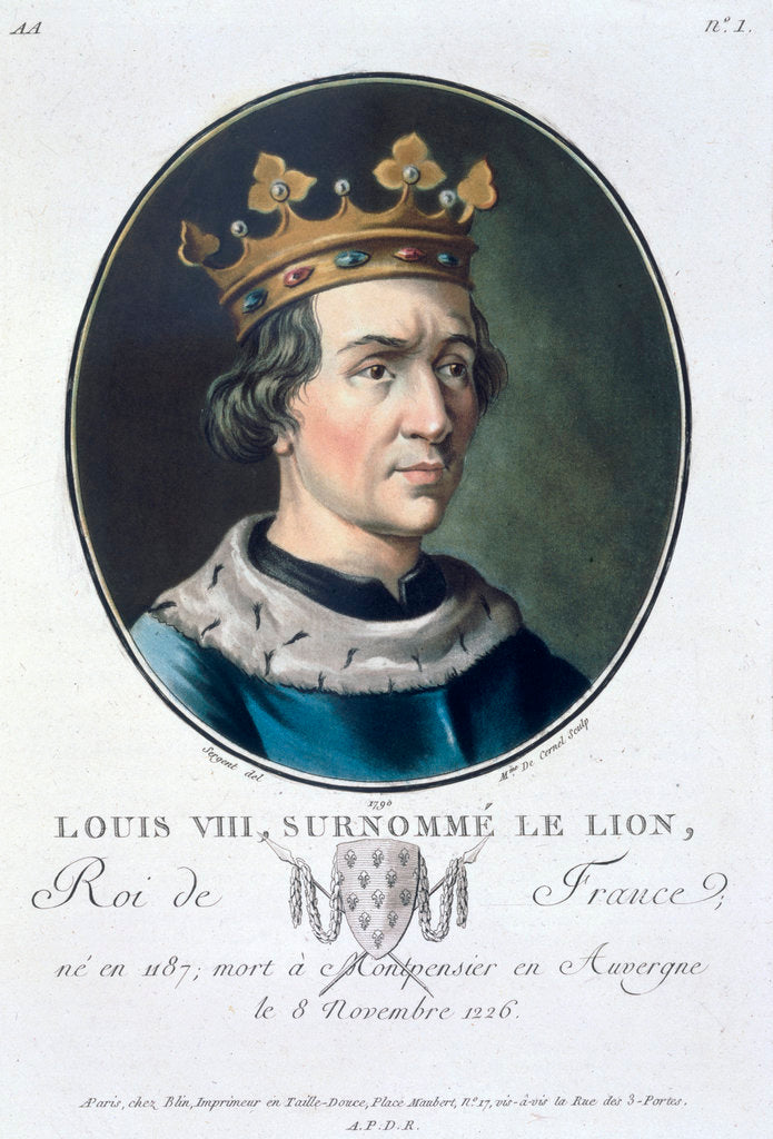 Detail of Louis VIII by Marie Jeanne Louise Francoise Suzanne Champion de Cernel