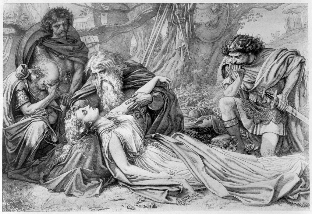 Detail of Act 5 Scene 3 from King Lear by William Shakespeare by Anonymous