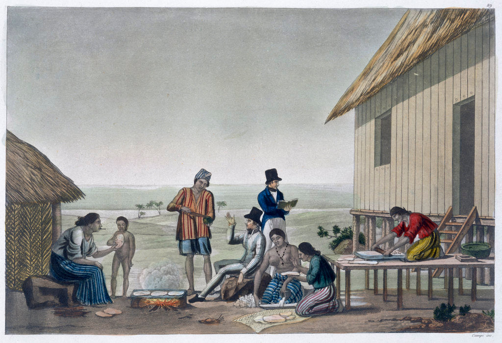 Detail of Occupations of the Agagna people by Anonymous