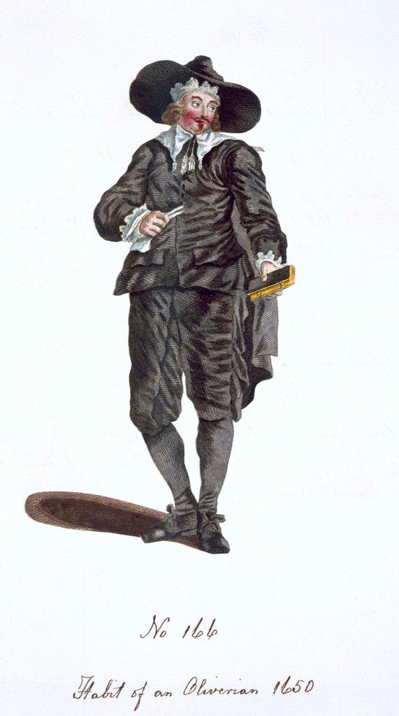 Detail of Habit of an Oliverian 1650 by Anonymous