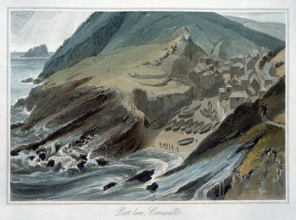 Detail of Port Looe by William Daniell