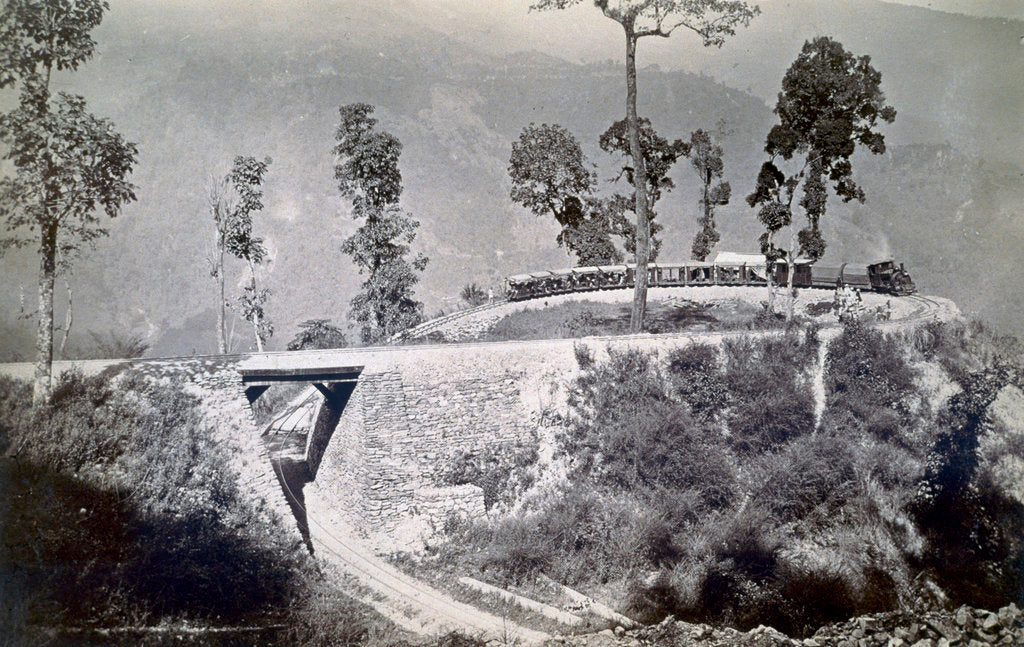 Detail of The loop at Agony Point at Tindharia on the Darjeeling Himalayan Railway by Anonymous