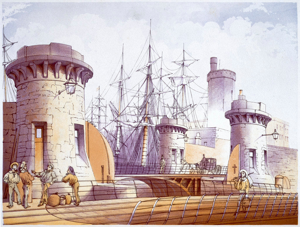 Detail of Sailors on the dockside by William Gawin Herdman