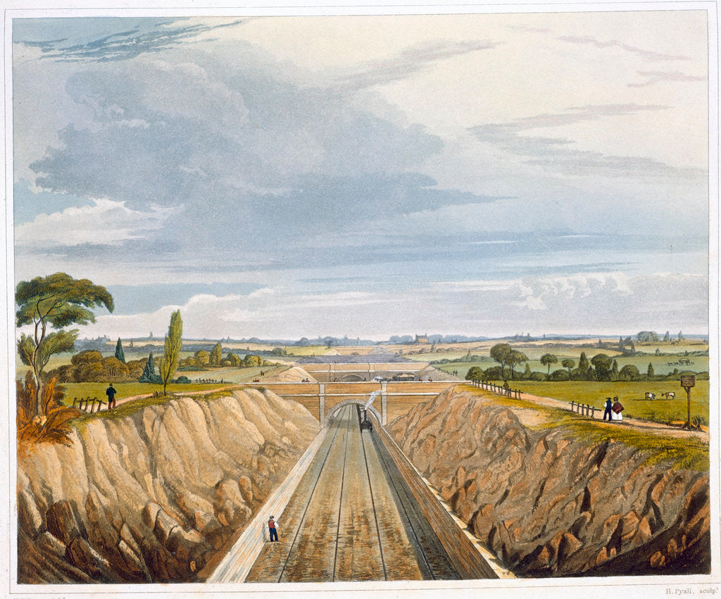 Detail of Near Liverpool, looking towards Manchester by Henry Pyall