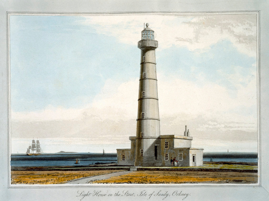 Detail of Lighthouse on the Start, Isle of Sandy, Orkney by William Daniell