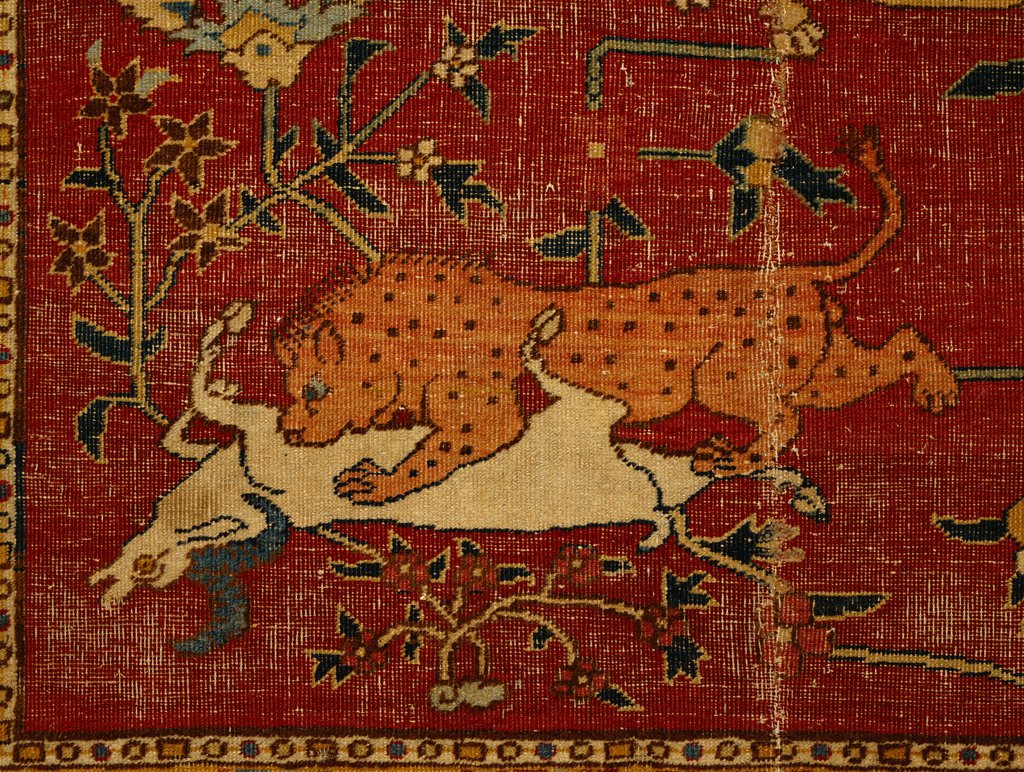 Detail of The Fremlin Carpet, detail. India, 17th century by Anonymous