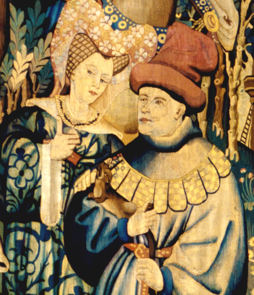 Detail of Devonshire Hunting Tapestry detail by Anonymous