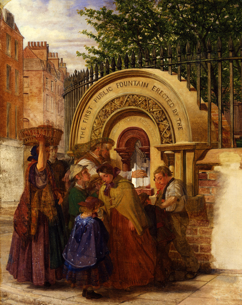 Detail of Study for the First Public Drinking Fountain by W. A. Atkinson