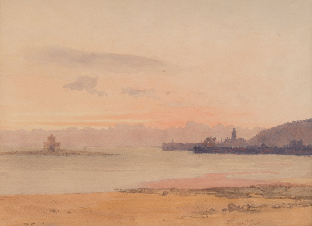 Detail of Pink sunrise, Douglas by John Miller Nicholson