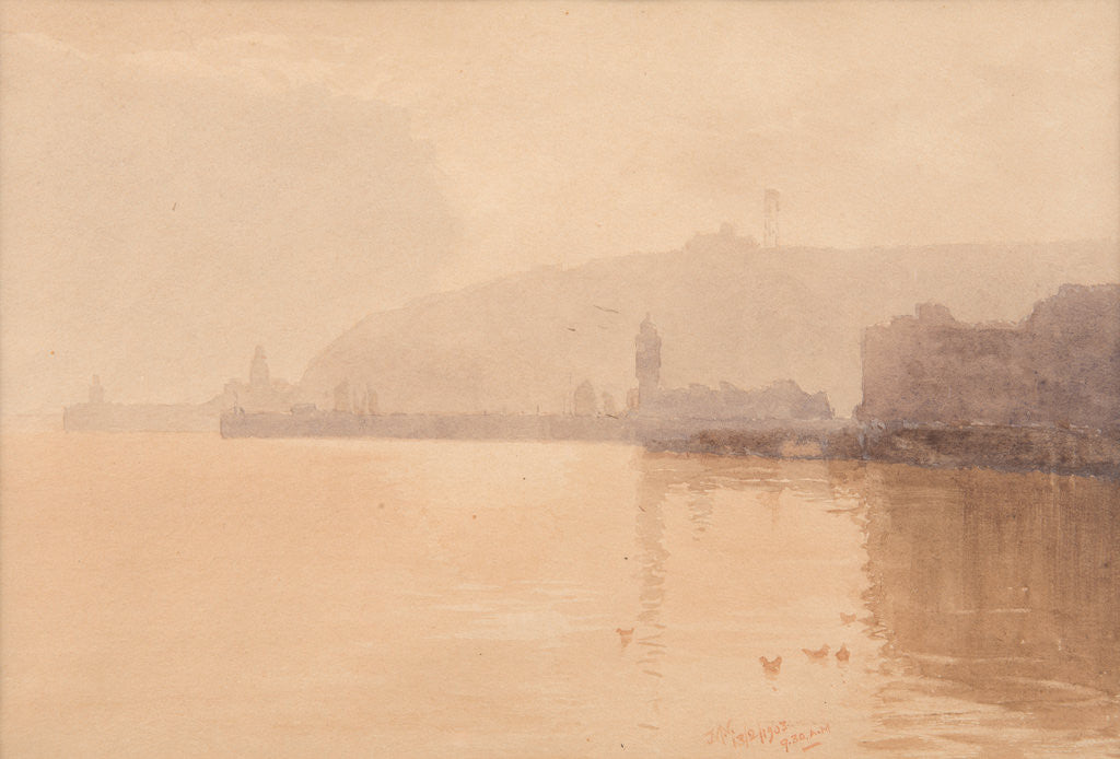 Detail of A calm, Douglas by John Miller Nicholson