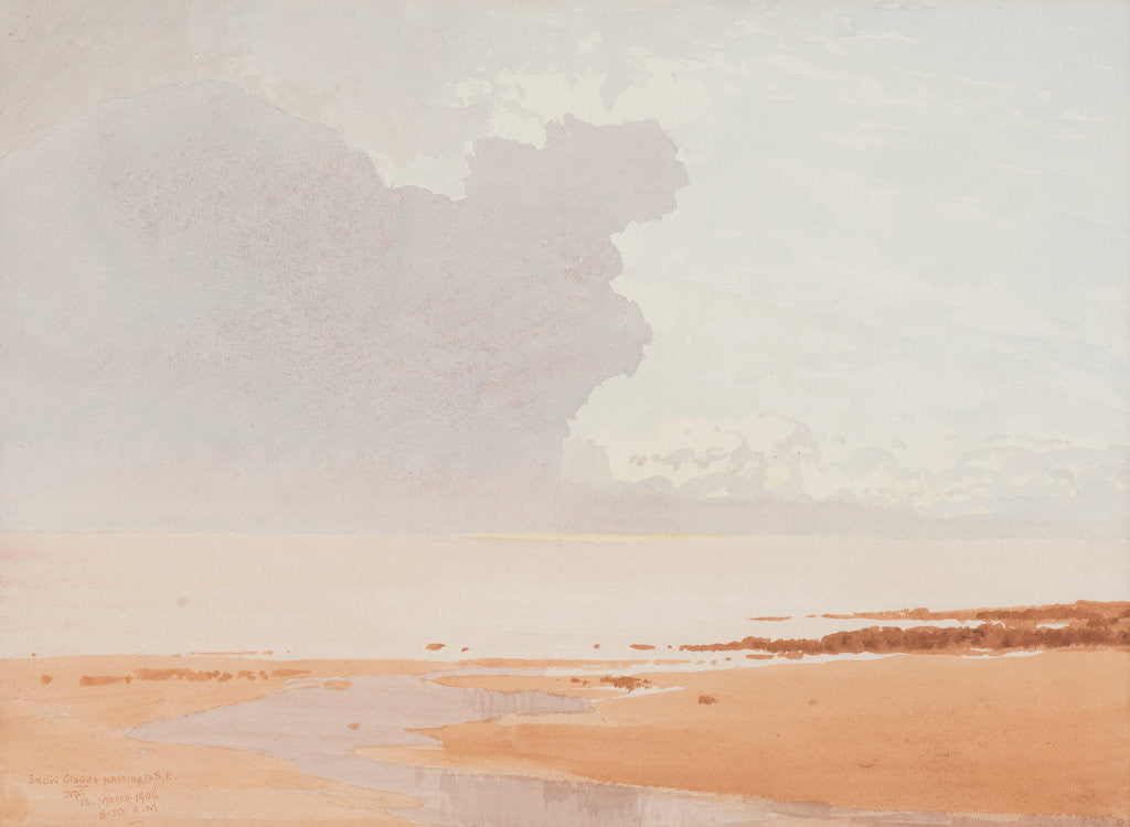 Detail of Snow cloud passing to south east by John Miller Nicholson