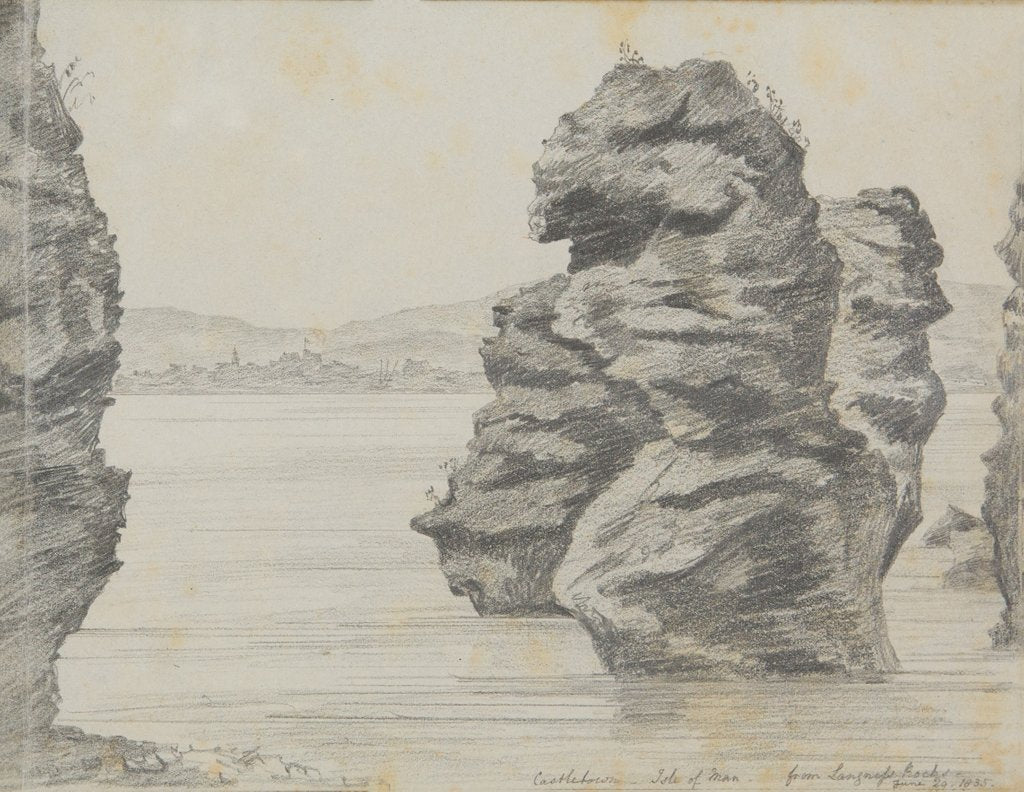 Detail of Castletown Isle of Man from Langness Rocks by Mary Anne Goodman
