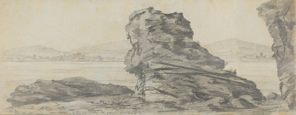 Detail of Castletown and King William's College, Isle of Man from Langness Rocks by Mary Anne Goodman