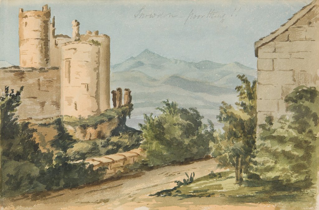 Detail of Snowdon, an attempt by Mary Anne Goodman