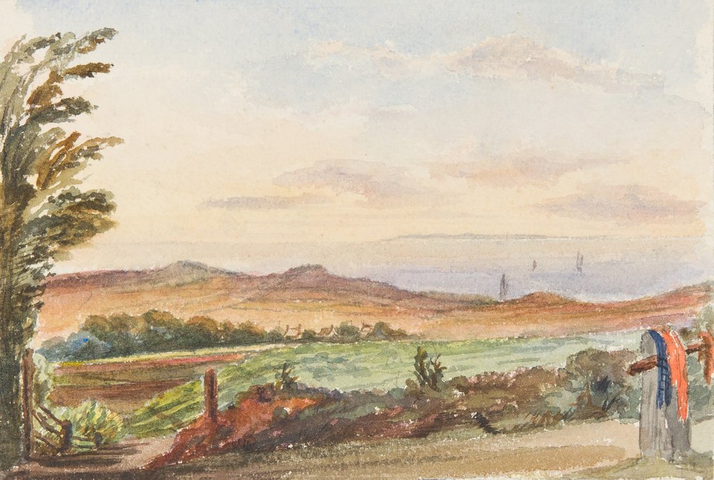 Detail of Manx Landscape by Georgina Gore Currie