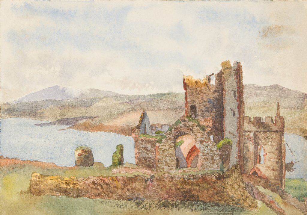 Detail of Peel Castle by Georgina Gore Currie