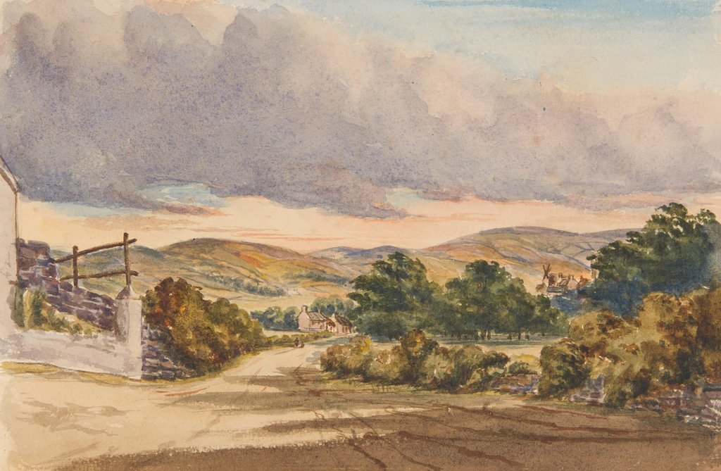 Detail of Kirk Michael Road (from Conk Crogher Chapel) by Georgina Gore Currie