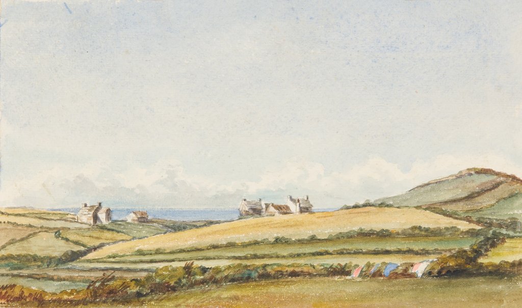 Detail of Manx Landscape by Georgina Gore Currie