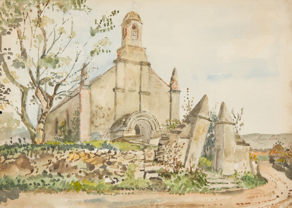Detail of Ballaugh Old Church by Lucy Emma Lynam
