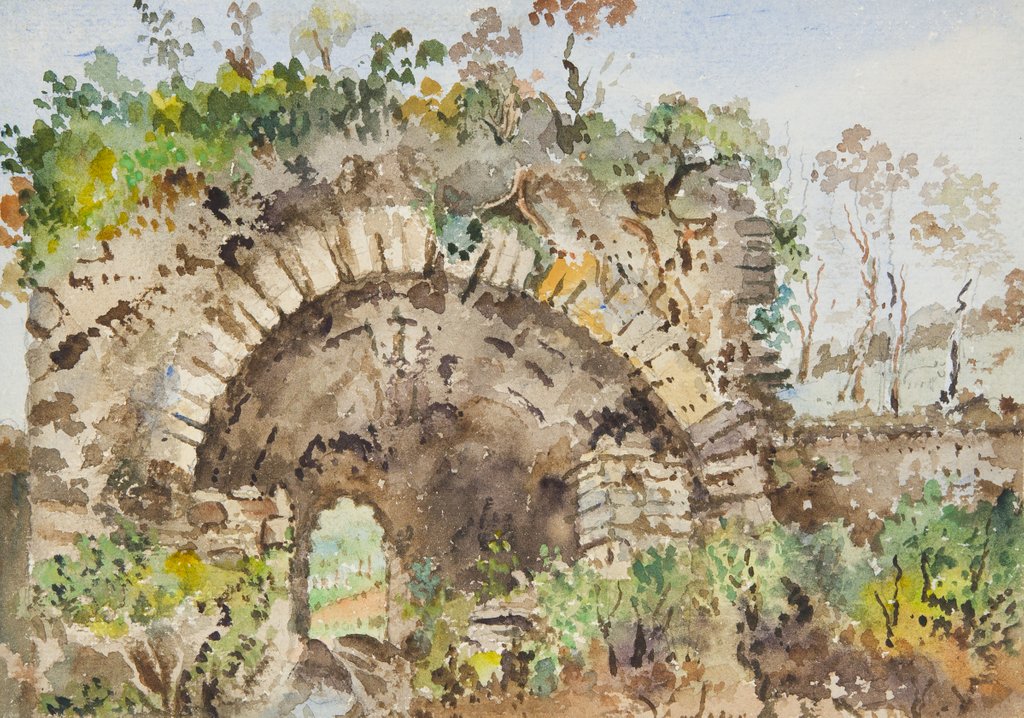 Detail of Rushen Abbey by Lucy Emma Lynam