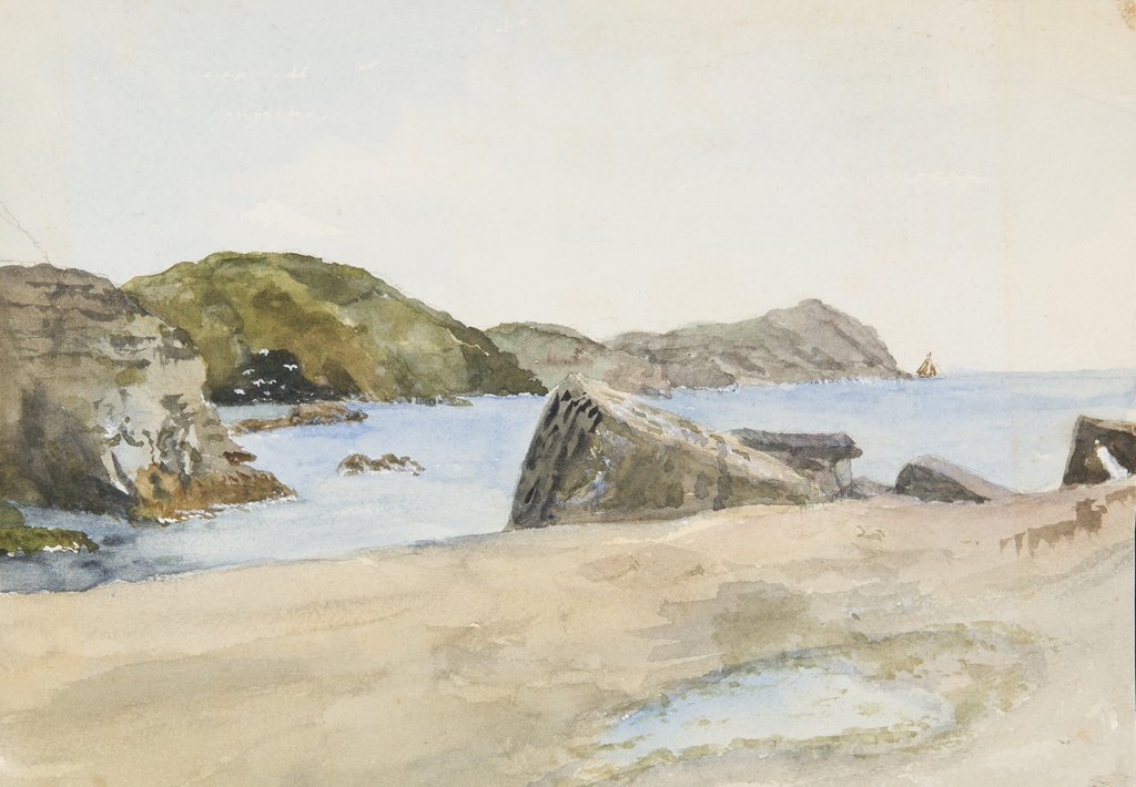 Detail of Breakwater, Port Erin by Lucy Emma Lynam