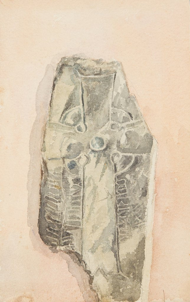 Detail of Manx Cross by Lucy Emma Lynam