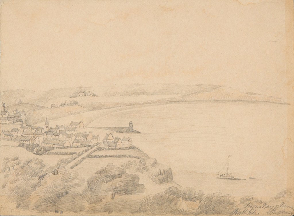 Detail of Town and Bay of Ramsey, North Side by Lucy Emma Lynam