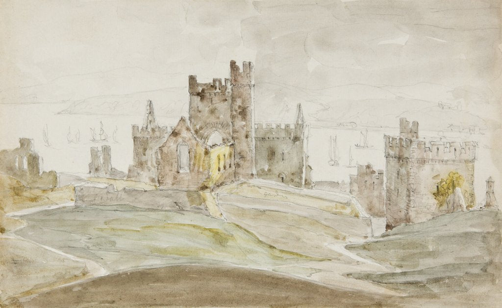 Detail of St Germain's Cathedral from the old pier by R. H. Froude