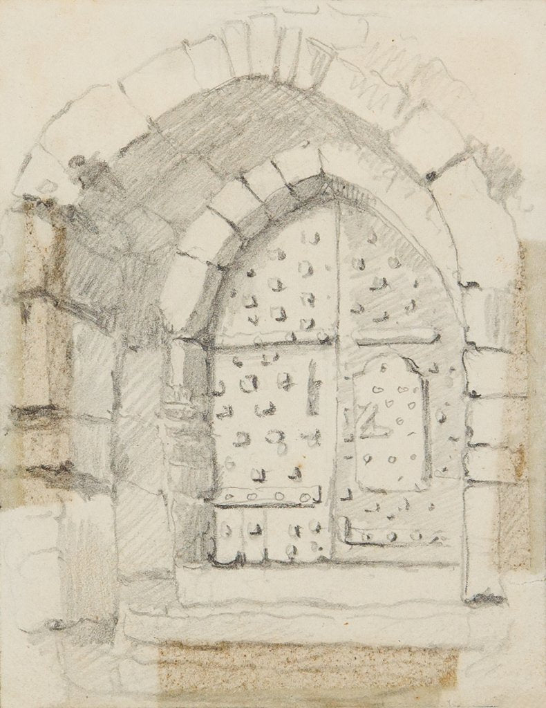 Detail of Entrance to Peel Castle by John Flower