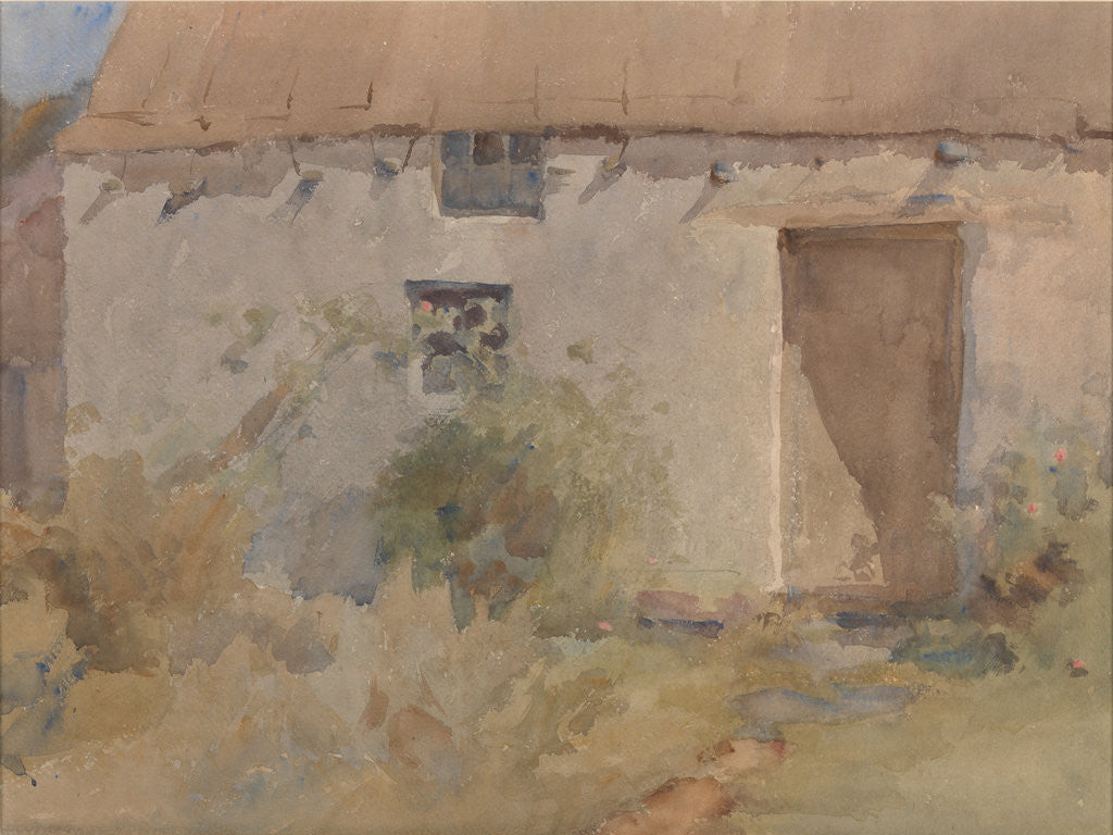 Detail of A Manx Thatched House by Archibald Knox