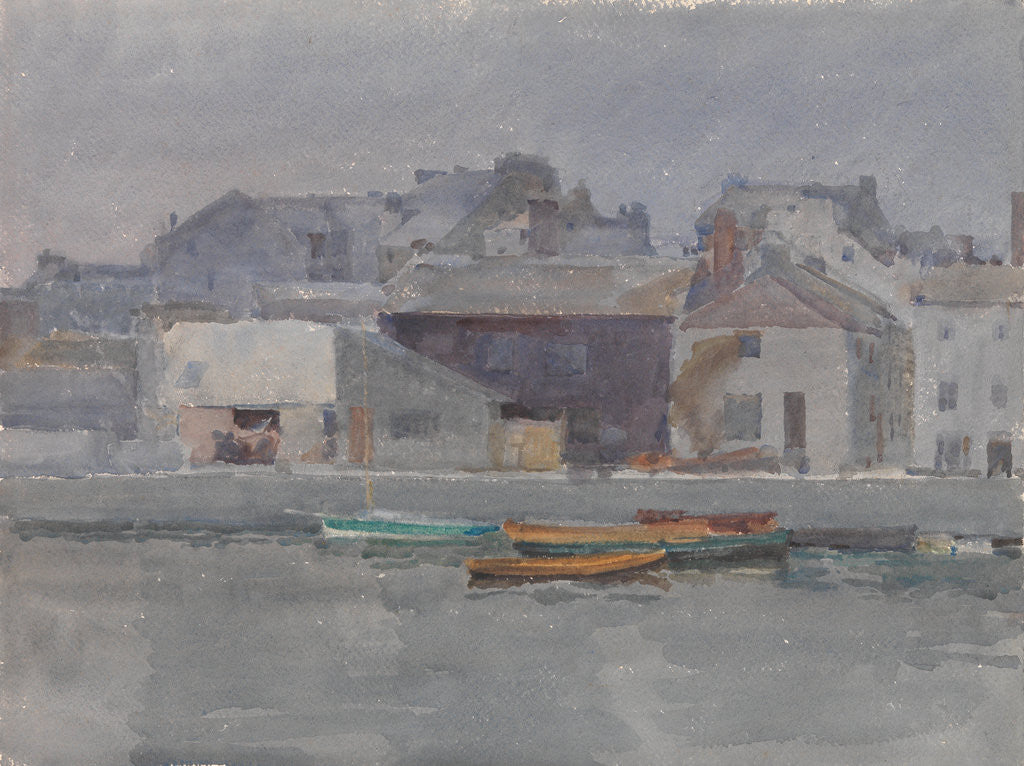Detail of The Inner Harbour, Castletown by Archibald Knox