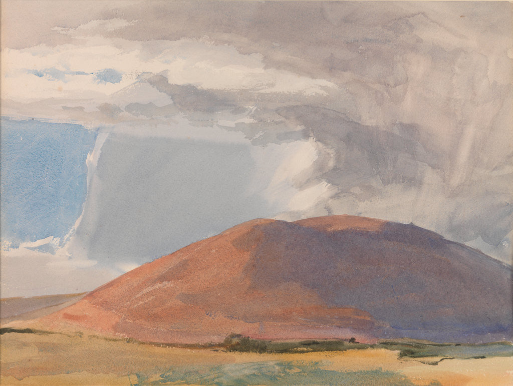 Detail of Greeba Mountain: Sunlight and Rain Storm by Archibald Knox