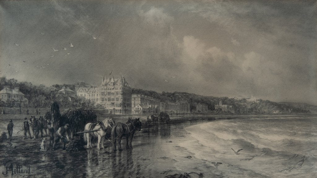 Detail of Wrack Gathering on Douglas Shore by John Holland