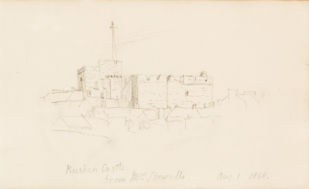 Detail of Rushen Castle from Mrs Stowell's by Unknown