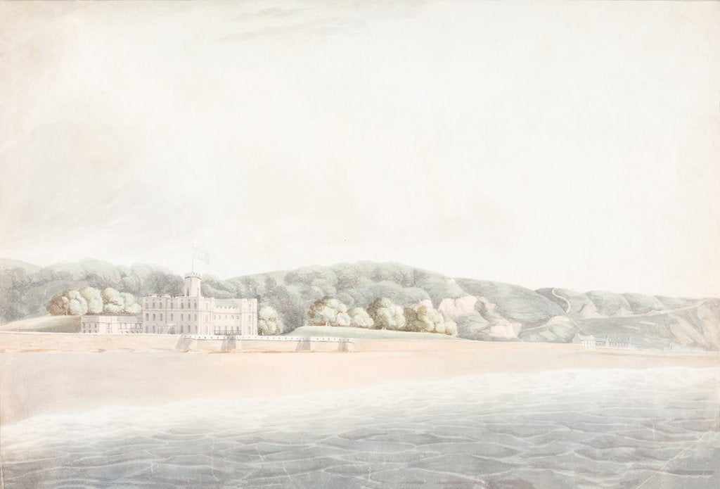 Detail of Mona Castle Isle of Man, Seat of His Grace the Duke of Atholl by George William Carrington