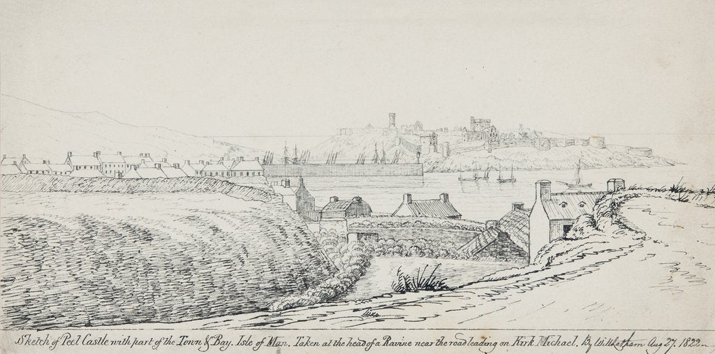 Detail of Peel Castle and Town from Michael Street by Will Latham