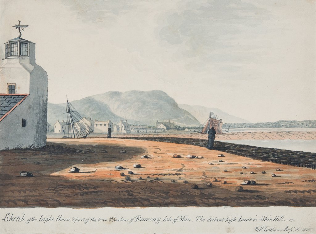 Detail of Ramsey Bay and Lighthouse by Will Latham