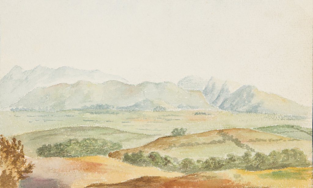 Detail of The Hills from the North, Isle of Man by Henry Read Wellbye