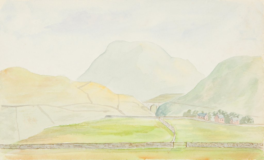 Detail of Snaefell from Little London, Isle of Man by Henry Read Wellbye