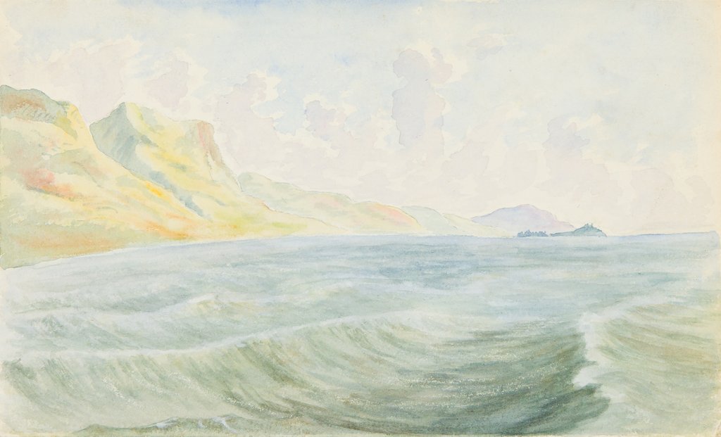 Detail of West Coast and Peel Castle and Town by Henry Read Wellbye