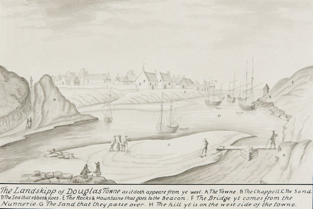 Detail of The Landskipp of Douglas Towne by Daniel King