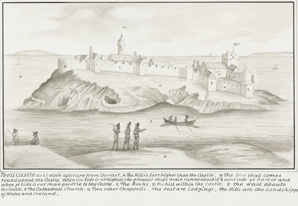 Detail of Peel Castle as it doth appeare from the east by Daniel King